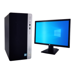 HP ProDesk 400 G4 i5 MT - Intel Core i5 7th Gen | 8GB RAM DDR4 | 500GB HDD | Win 10 Pro + HP Monitor 19-inch