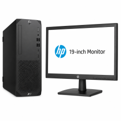 HP Z2 G5 i7 SFF Workstation - Intel Core i7 10th Gen 2.9Ghz | 16GB RAM DDR4 | 512GB M.2 SSD + 1TB Sata HDD | Nvidia Qudro P400 2GB HDD | Win 11 Pro + HP 19-inch Monitor