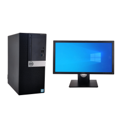 (REFURBISHED) Dell OptiPlex 5070 i5 MT - Intel Core i5 9th Gen | 8GB RAM DDR4 | 1TB HDD | Wi-Fi | Windows 11 Pro + Dell Monitor 19-inch